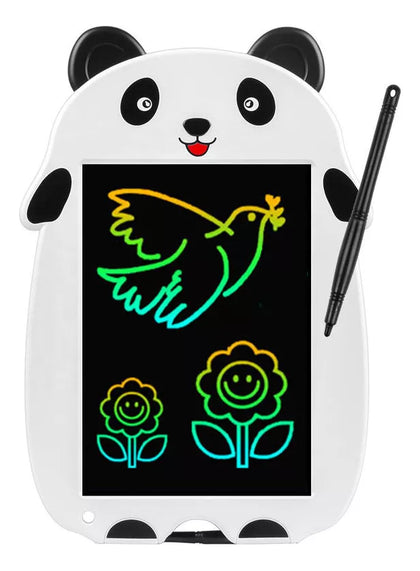 Tablet  Digital LCD  Panda Colorido 9 Polegadas. Grande  Branco