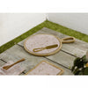 Conjunto Para Queijo de Bambu Com Tábua Redonda e Faca Terrazo 20cm X 18cm X 1,5cm . Lyor