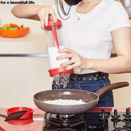 Tapioqueira Peneira Polvilhador - Armazena Tapioca Beiju Tapioca Farinha Cozinha Utensilio