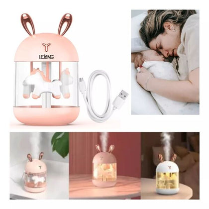 Umidificador e Aromatizador Cor Rosa 110v/220v